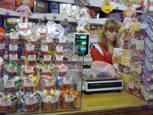 Boutique de bonbons Bucuria sur le boulevard Stefan cel Mare à Chisinau